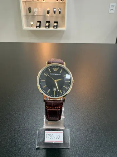 Relógio empório Armani - linha casual - marrom