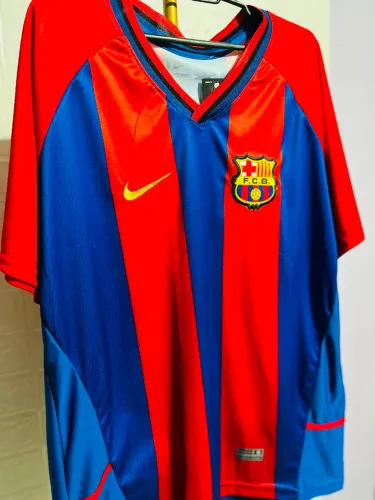 Camisa do Barcelona retro primeira linha Xavi 6 Tam G