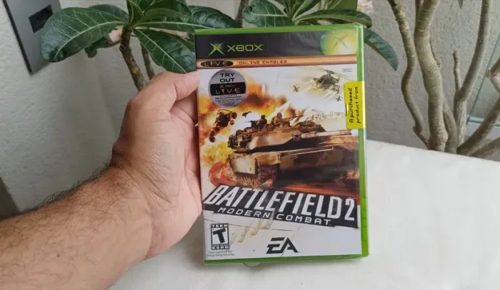 Jogo Battlefield 2 Modern Combat Xbox Raro Novo Lacrado