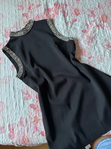 Vestido com Bordado em cristais
