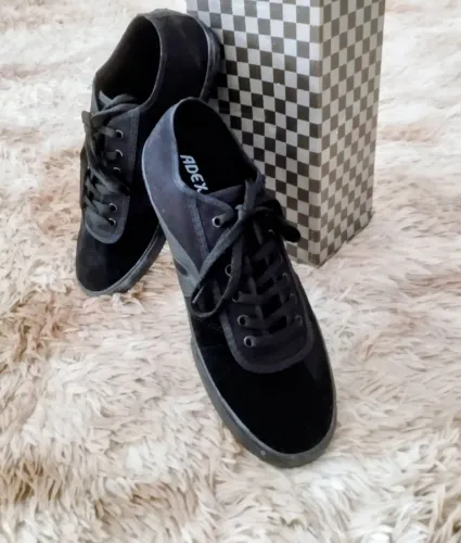 Tênis Sapatênis Casual Novo Preto Nro 42