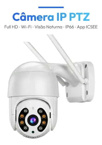 Câmera Segurança Externa Ip Wi-fi Inteligente, Alarme, 360° FHD Visão Noturna FRETE GRÁTIS