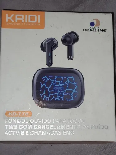 Fone de Ouvido Gamer Kaidi LD778 TWS Bluetooth In-Ear Preto com Microfone