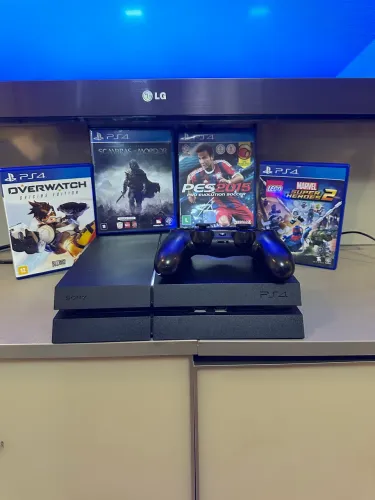 Playstation 4 Fat - Jogos - Controle Original