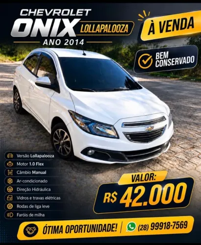 Chevrolet Onix Hatch Lollapalooza 1.0 8V Flex Power Mec. 4P 2014