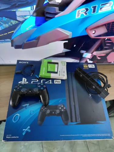 Ps4 pro 1tb SSD fone câmera original troco kit am5 gpu cel