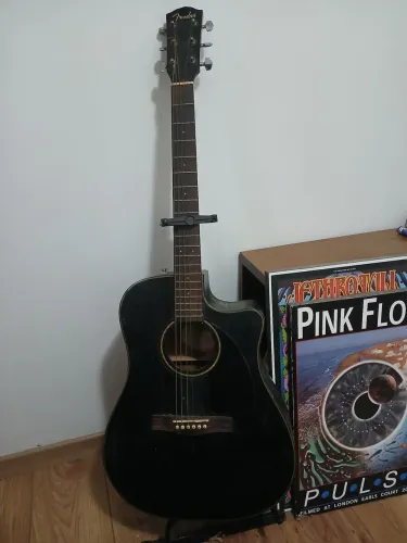 Violão Fender CD-60CE BLK (Black) + Case Rígido Original Fender