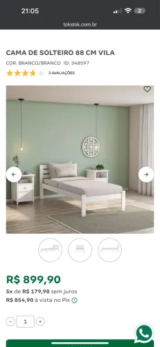 Cama de a solteiro Tok Stock