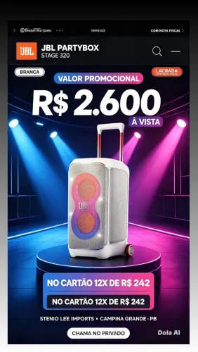 Jbl partybox 320 lacrado