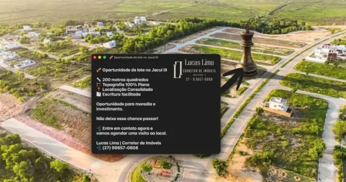 Lote 200m² (10x20) no Jacui 3