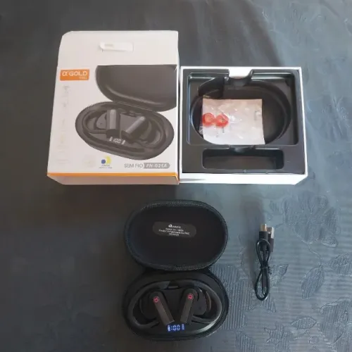 Fone de ouvido sem fio Bluetooth 