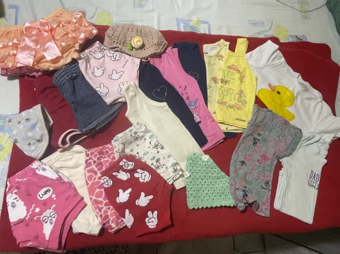 Lote roupa bebê menina