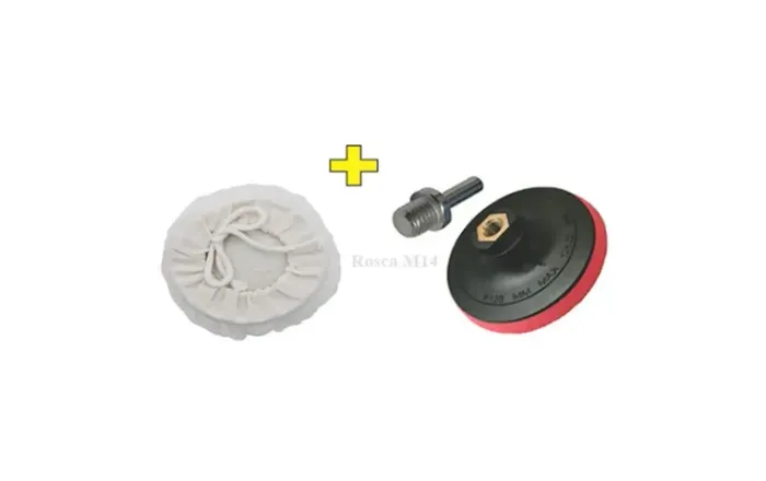 Suporte Boina Com Velcro Rosca M14, Furadeiras, Parafuradeiras, Esmerilhadeiras e Politriz