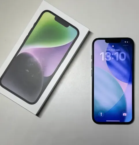iPhone 14 256GB Meia-Noite - Desbloqueado - Original