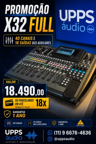 X32full Behringer mesa de som digital