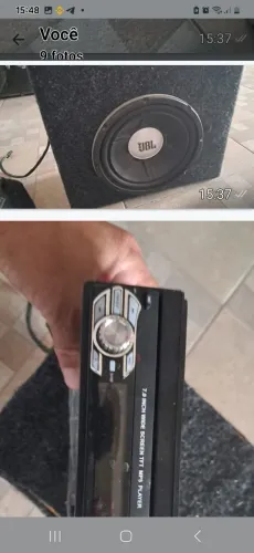 Caixa de som JBL PARA CARRO COM MODULO