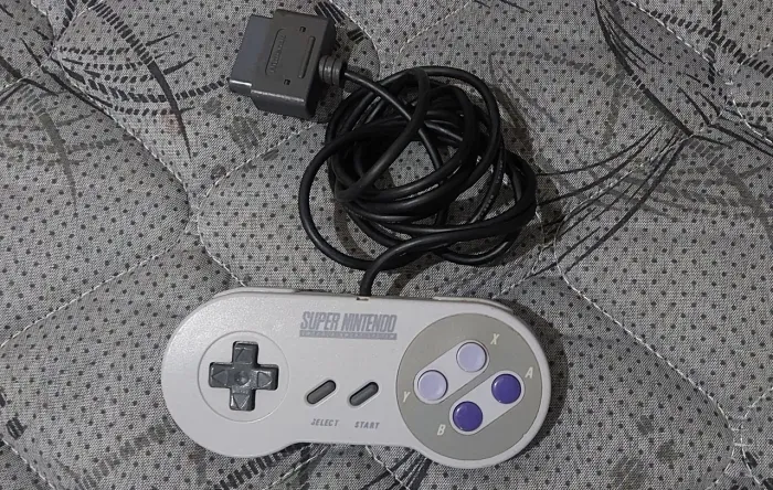 Controle super nintendo original carcaça trocada