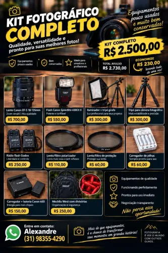 Equipamentos fotográfico