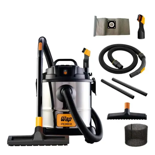 Aspirador de Pó e Água GTW Inox 20 20L 1600W Wap 