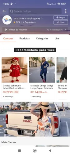Tem tudo shopping play Aonde tudo acontece.
