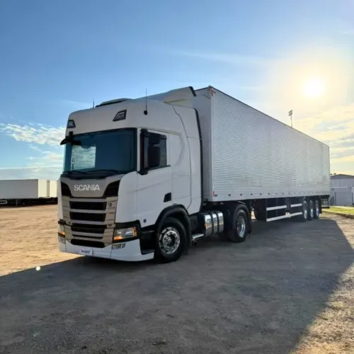 SCANIA R450 | 2020/2020 + Carreta Randon Bau 30 Pallets