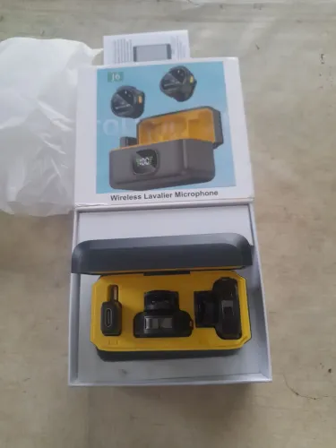 Microfone lapela j6 sem fio anti ruído,novo nunca usado.