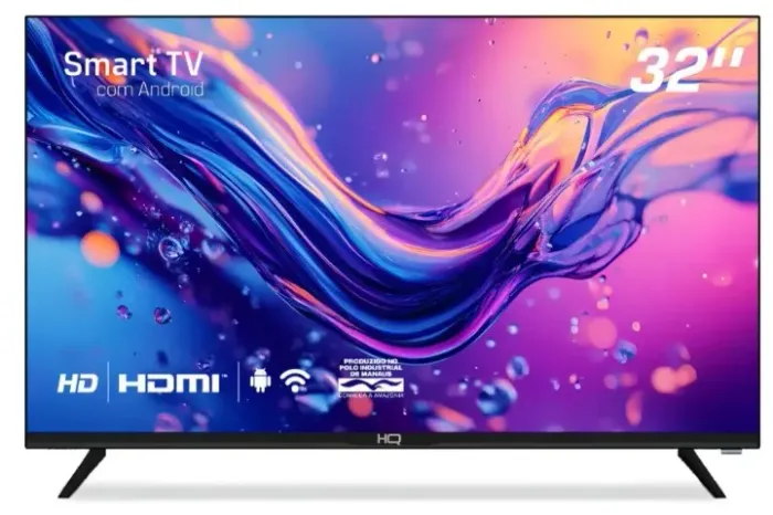 Smart Tv Hq 32 Lacrada, Zero com Nota fiscal e 1 ano de garantia