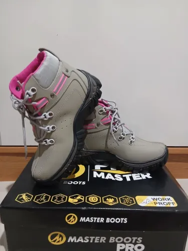 Bota feminina trabalho de segurança C.a