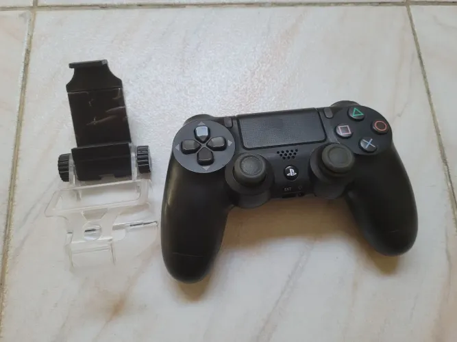Controle Playstation 4 Pro + Suporte celular