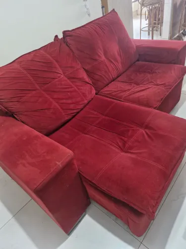 Sofa retrátil bordô 480,00 tratar 48. *