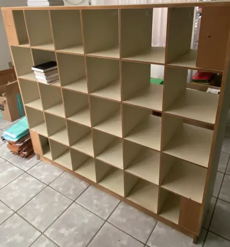 estante mezanino em madeira MDF com formica  