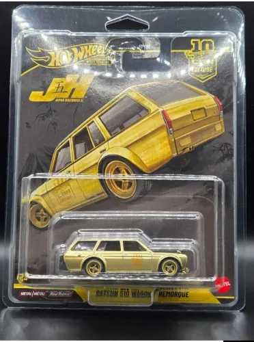 Hot Wheels GOLD CHASE DATSUN 510 WAGON DIECAST CAR CULTURE SERIES 0/5