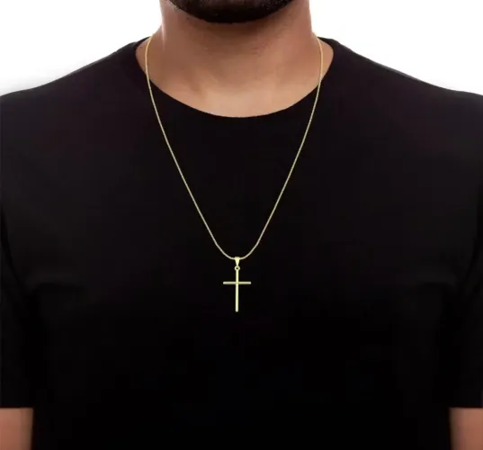 Corrente banhada a ouro 18k