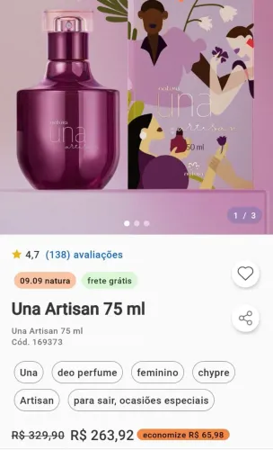 Perfume Una Artisan Natura