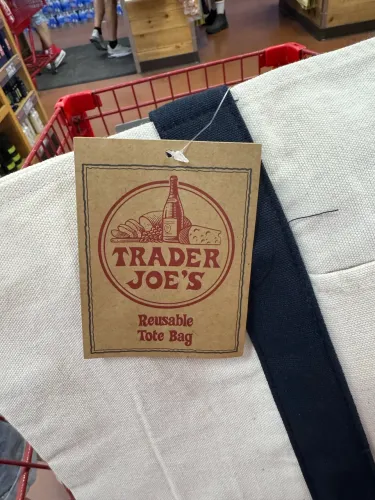 Trader Joes Tote Bag Original - Bolsa Viral Nova com Etiqueta