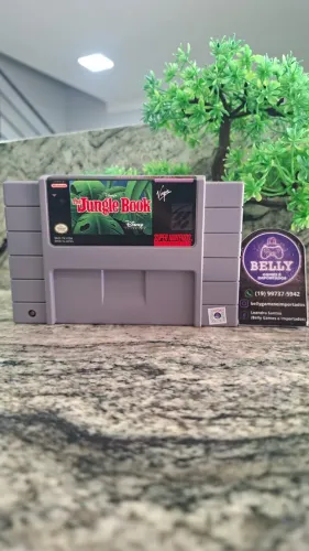 THE JUNGLE BOOK - SUPER NINTENDO - ORIGINAL - DIFÍCIL SER AMERICANA, GERALMENTE É MEXICANA