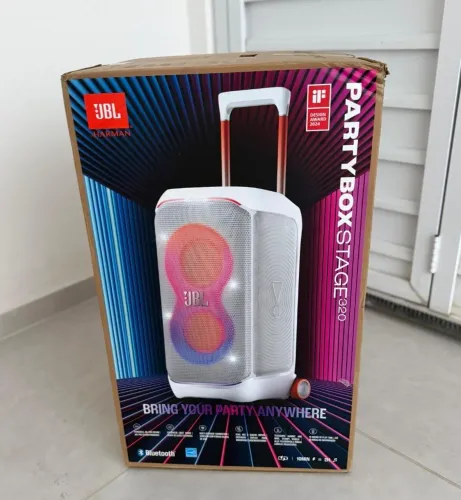 JBL PARTYBOX 320 ,LACRADA NOTA FISCAL E GARANTIA.