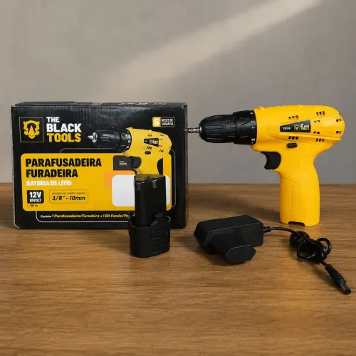 Entrego! Furadeira Parafusadeira 12V a Bateria | Bivolt | Nova