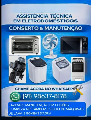 Consertos e manutenção em máquinas de lavar
