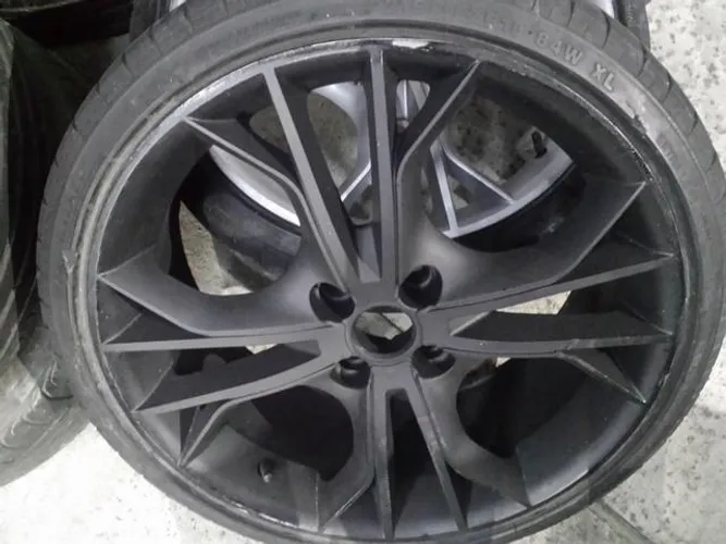 Roda aro 18 Cruz de Malta Preta fosca Volkswagen gol 4X100