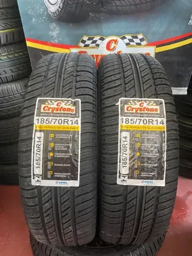 Pneu Crystone 185/70/14 (borracha Vipal)