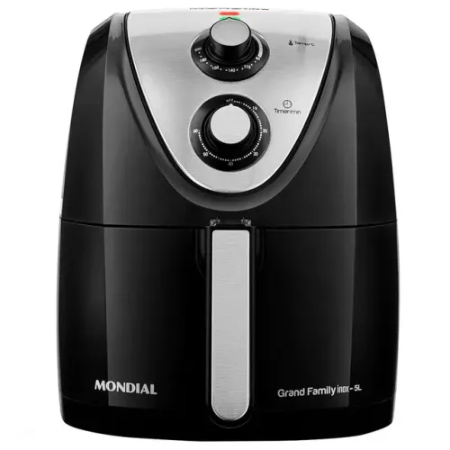 Fritadeira Air Fryer Mondial Grand Family AFN-50 1900W - Preto/Inox **nova na caixa**<br><br>