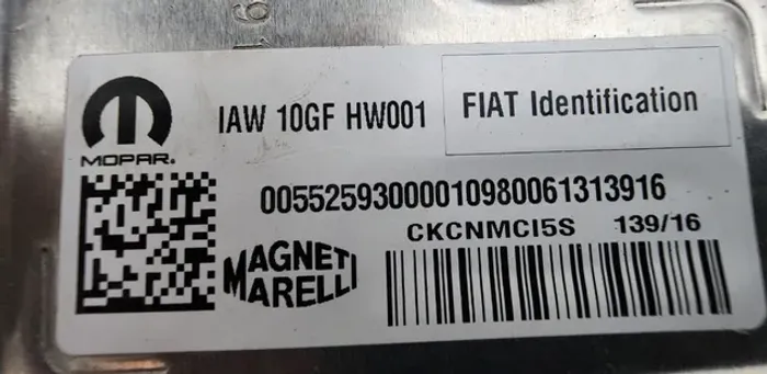 Módulo Injeção Fiat Toro Renegade 552593000 / Iaw 10gf Hw001 (decode)
