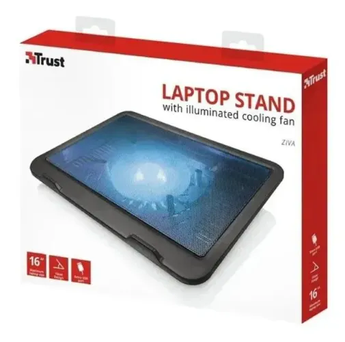 Suporte para Notebook Trust Ziva com Ventilador Iluminado LED