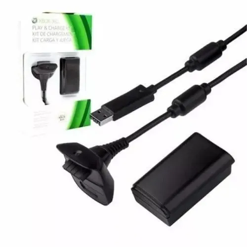 Carregador E Bateria Para Controle Xbox360