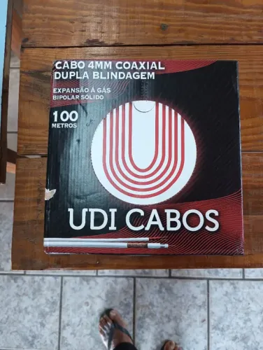 Cabo coaxial para instalação de cameras segurança