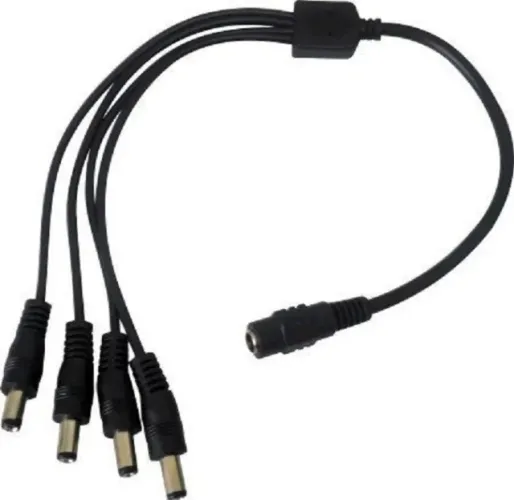 Rabicho P4 Cabo Adaptador Conector 1x4 Para Fontes cftv Fitaled