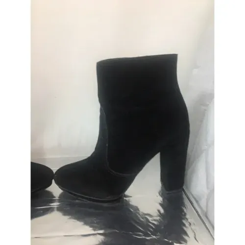 Bota Ankle Boot preta marca prego meia pata maior equilíbrio salto grosso preto 