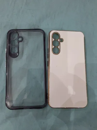 2 Capas de Celular - Galaxy A54 Transparente e Branca