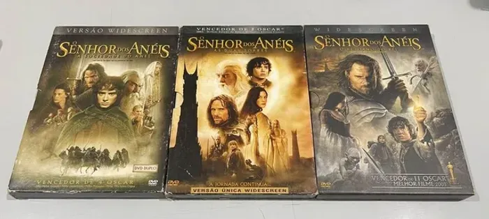 Trilogia O Senhor dos Anéis em DVD 6 Discos